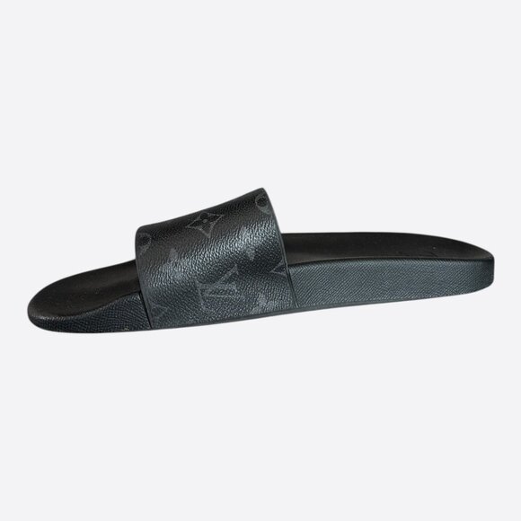 Louis Vuitton Black Eclipse Monogram Slides - Picture 3 of 7
